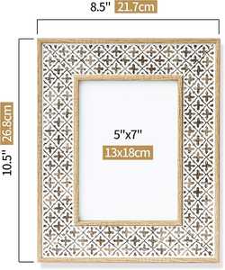 Marco de fotos de resina y madera - Product Image 2