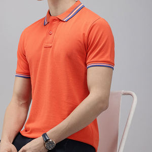 Verano hombres 100% algodón para Polo camisa Casual Slim Fit camiseta transpirable de punto camisetas deportivas de alta calidad - Product Image 3