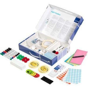 Legamaster Agile Toolbox 39 X 27 X 67 cm (B X H X T) Blue Karton Moderationsbox Whiteboard Product - Product Image 1