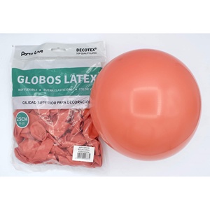 Palloncini in lattice Party Love 25 cm rosso corallo R10 per decorazioni - Product Image 1