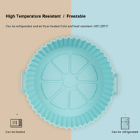 RAYBIN – lot de 2 accessoires de friteuse à air en silicone, réutilisables, biodégradables et épais