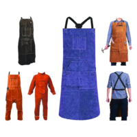 Tablier de soudage en cuir de vache fendu résistant au travail de sécurité industrielle de qualité supérieure pour la Protection du corps et des vêtements