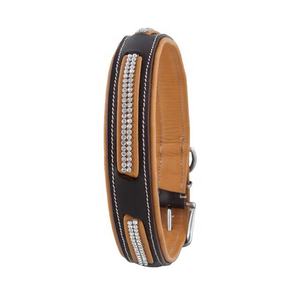 ปลอกคอสุนัขหนังแท้พร้อมแผ่นรองหนังแท้คลาสสิกจากซัพพลายเออร์ที่เชื่อถือได้ - Product Image 2