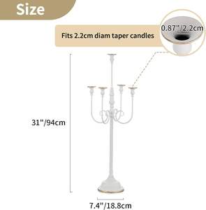 Bougeoir en laiton poli de luxe élégant métal couleur or bougeoirs lanternes meilleur prix nouvelle dernière conception bougie en métal - Product Image 5