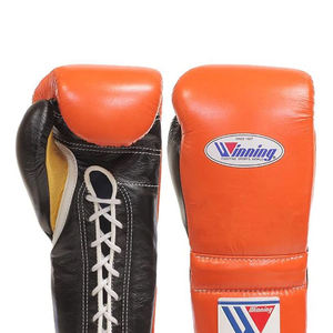 Gants de boxe professionnels en cuir de vachette, à lacets, design personnalisé, pour entraînement et sparring, pour adultes, 12oz, 14oz, 16oz - Product Image 3