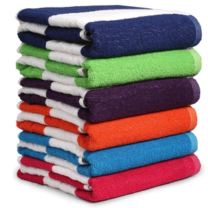 Toalla de baño de secado rápido de alto rendimiento Material a granel reciclado de algodón de alta calidad Técnicas impresas de color sólido Venta al por mayor Bajo - Product Image 6