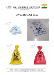Bolsas de residuos biomédicos de riesgo biológico esterilizables en autoclave de GRV para laboratorios y hospitales - Product Image 2