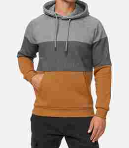 เสื้อฮู้ดสำหรับผู้ชายผ้าฝ้าย3สีพิมพ์ลายโลโก้ตามสั่งขนาดใหญ่ - Product Image 6