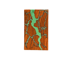 Handcrafted Wooden Cremation Urn Resin Inlay Personalized Memorial <b>Keepsake</b> - Product Image 1