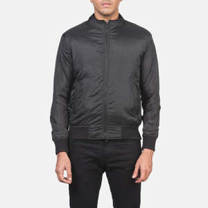 Chaqueta Bomber Negra para Hombre Ramon - Product Image 4