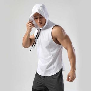 Wholesale Custom Logo Gym Blank Sleeveless Hoodies <b>Muscle</b> <b>Vest</b> Shirt Workout Clothing Men Stringer Tank Top Men - Product Image 6