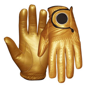 2024 conception personnalisée hommes sport gants de golf de haute qualité respirant séchage rapide en cuir véritable vente en gros Service OEM - Product Image 1