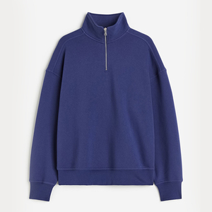 Sudadera para hombre adulto superventas, Color sólido, manga larga, secado rápido, cuarto de cremallera, manga completa, sudaderas de gran tamaño para hombre - Product Image 3