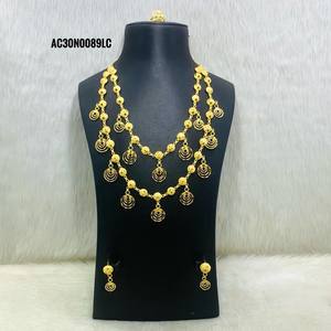 Women's Designer <b>Necklace</b> Set Gold Plated Brass Fashion <b>Jewellery</b> <b>for</b> Party All Type Flower Pattern <b>Box</b> Chain - Product Image 1