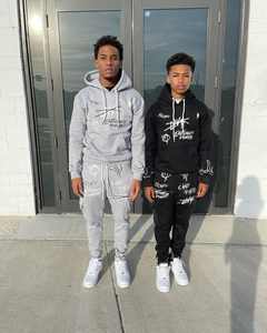 Chándal de diseño 2025 para hombre, chándal y pantalón de lujo con su propio diseño y logotipo, conjunto de 2 piezas de sudor Unisex, ropa para correr OEM - Product Image 6