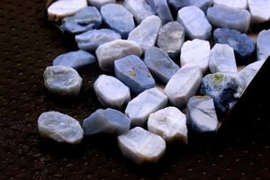 5 pièces cristal d'opale bleue naturelle de haute qualité 18-20MM taille énorme pierres précieuses brutes en vrac non traitées pour la fabrication de bijoux - Product Image 3