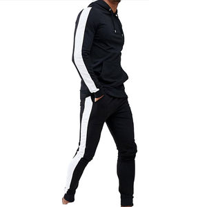 Chándal ajustado personalizado para hombre, ropa con rayas laterales, chándales para hombre - Product Image 2