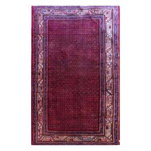Alfombra Persa Anudada a Mano Hecha con Lana Natural y Algodón 203 X 132 Cm Pan2304 - Product Image 1