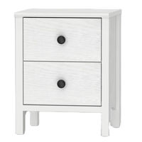 Mesita de Noche Moderna de Aglomerado con Cajón 2335, Mueble de Dormitorio, Mesa Auxiliar Multiusos para Sala de Estar
