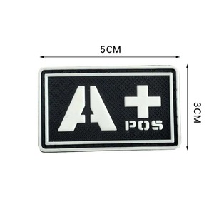 Parches Tácticos 3D de PVC con Apliques de Flores que Brillan en la Oscuridad, Impermeables, para Mochila y Gorra, 5*3CM, OEM 2025 - Product Image 5