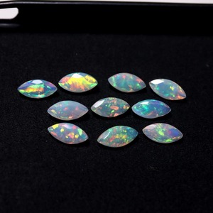 Ópalo Etíope Arcoíris Facetado Marquise de 4x8 mm, Proveedor de Ópalo Welo Premium para Anillos de Compromiso - Product Image 2