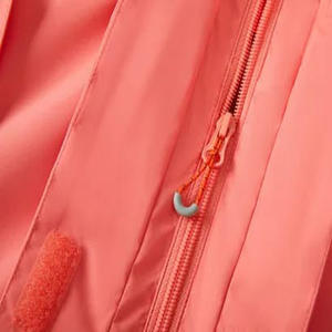 Veste coupe-vent personnalisée pour hommes, veste longue à fermeture éclair en polyester de couleur unie imperméable pour l'hiver en plein air style High Street - Product Image 3