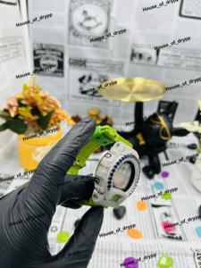 Montre de luxe Hip Hop VVS Iced Out Moissanite Diamond Watch, montre numérique argentée avec lunette ronde et bracelet en caoutchouc - Product Image 4