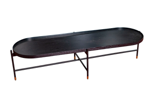 Meubles de maison de table basse en chêne noir minimaliste mobile de qualité supérieure pour le salon - Product Image 2