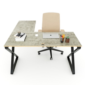 Escritorio de Comedor Moderno en Forma de L XConcept HBXC039 de 1.4m, Hecho de Madera Contrachapada Recubierta de Melamina Resistente, Patas Plegables y Extensibles - Product Image 2
