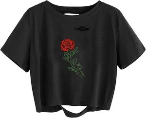 Camisa corta elegante para mujer, Top corto de calidad premium para deportes de yoga, trajes casuales, ropa de calle y moda diaria - Product Image 1