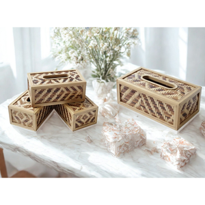 Portarrollos de Bambú Hecho a Mano, Ecológico, Cubierta de Caja de Pañuelos de Madera Natural, Logotipo Personalizado, Origen Bangladesh, para Hogar y Oficina - Product Image 6