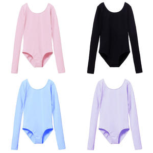 Venta al por Mayor de Leotardos de Gimnasia de Manga Larga para Niños, de Algodón y Elastano, con Diseño Personalizado - Product Image 6