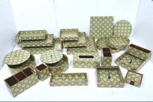 Accesorios de Baño de Resina con Aspecto Ecológico: Dispensador de Jabón, Portacepillos de Dientes, Caja de Pañuelos, Cubo de Basura - Todo Impermeable - Product Image 5