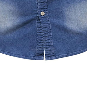 Venta directa de fábrica Hombres Jeans Camisas Ropa informal Hombres Jeans Camisas Mangas largas Hombres Jeans Camisas - Product Image 5