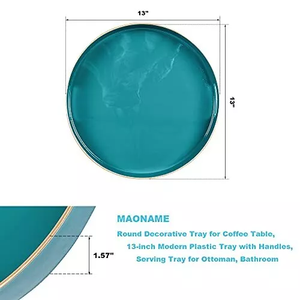 Minimalist <b>Round</b> Mirror <b>Tray</b> Aluminum Metal Restaurant Wedding Centerpieces Christmas Party <b>Table</b> Decorations <b>tray</b> - Product Image 5