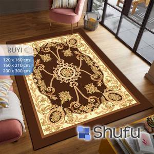 Tapis en flanelle de polyester Shufu, fabriqué à la machine, antidérapant, avec base en caoutchouc thermoplastique, confortable et hypoallergénique - Product Image 2