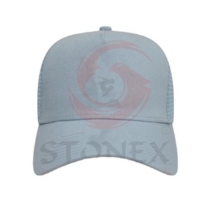 Custom Logo 6-Panel Trucker <b>Hat</b> Quick Dry Sports Closure Adjustable Hip Hop Striped Design Trucker Cap - Product Image 3