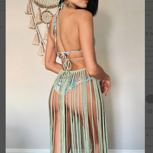 Vestido hecho a mano de playa, cubierta de playa, horno estival - Product Image 2