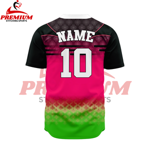 Venta caliente personalizado de alta calidad béisbol Jersey hombres Unisex niños Softball botón Arriba Jersey - Product Image 2