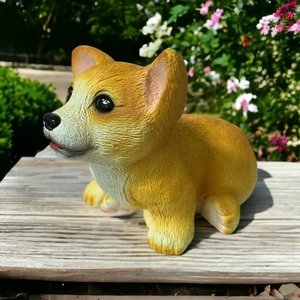 Adorable Polyresin <b>Dog</b> Statues Factory-Produced Animal <b>Figurines</b> Models for Home Office Decorations Artificial Resin Craft Art - Product Image 4
