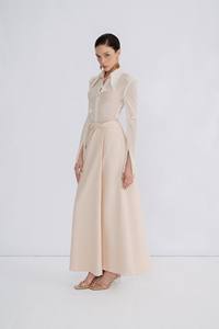 Elegant Style <b>Women'S</b> Mini <b>Skirt</b> Black & Beige Girls <b>Skirts</b> Norah Twist <b>Skirt</b> 61%Rayon 39%Cotton <b>Women'S</b> Clothing Whiteant Brand - Product Image 4