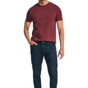 T-shirt surdimensionné pour hommes en 100% coton personnalisé Streetwear Design nouveau col à motif solide manches courtes impression numérique vente en gros - Product Image 2