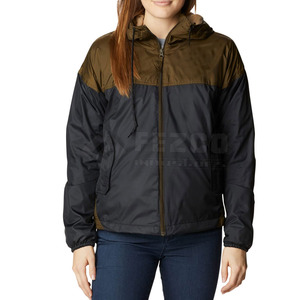 แจ็กเก็ตกันลมผ้าไนลอนน้ำหนักเบาของ2025สำหรับผู้หญิงสีถักนิตติ้งระบายอากาศได้ดี - Product Image 1