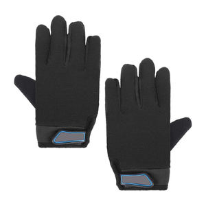 Gants d'hiver imperméables personnalisés avec doublure en polaire coupe-vent unisexe blanc été demi-doigt vélo de route anti-dérapant gant d'équitation - Product Image 2