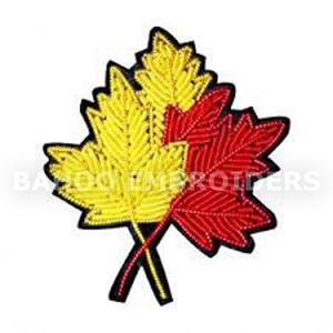 ป้ายปักลายใบไม้3D สำหรับกระเป๋าโลโก้กำหนดขนาดได้เองดีไซน์แบบ3D ได้ - Product Image 1