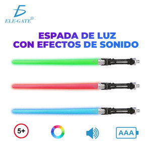 Sabres laser LED 2P <span class=keywords><strong>Star</strong></span> <span class=keywords><strong>Wars</strong></span> en plastique, <span class=keywords><strong>jouet</strong></span> de cosplay Darth Vader pour jouer et changer de couleur avec effets lumineux clignotants - Product Image 4