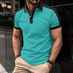Wholesale Blank Customized Embroidered Logo Unisex Winter Organic Cotton Knitted Anti-Wrinkle Quick Dry Men's Shirts - Product Image 6