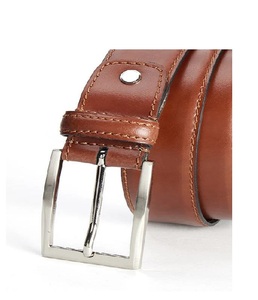 Cinturón de Cuero para Hombre al por Mayor con Hebilla de Aleación Resistente, Correa Ajustable Duradera para Jeans Casuales, Uniformes de Negocios - Product Image 1