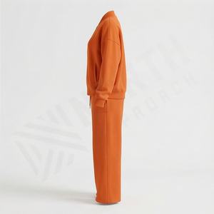 Conjunto Deportivo Informal de Gran Calidad para Mujer, con Brillantina y Pedrería, Traje de Dos Piezas para Otoño e Invierno, Ropa de Estar en Casa para Mujer, Atuendos Diarios - Product Image 3