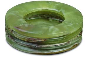 ที่เขี่ยบุหรี่หินอ่อนนิลในร่มที่เขี่ยบุหรี่รูปทรงกลมทำด้วยมือ - Product Image 4